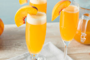 Prosecco with Peach puree