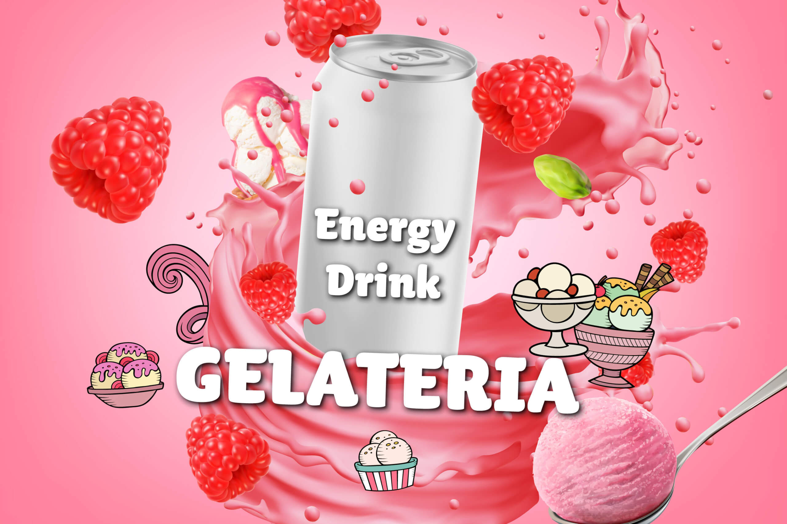 Enjoy your energy drink flavoured with ice cream