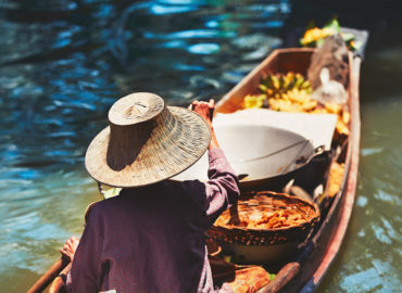 Floating market in Bangkok