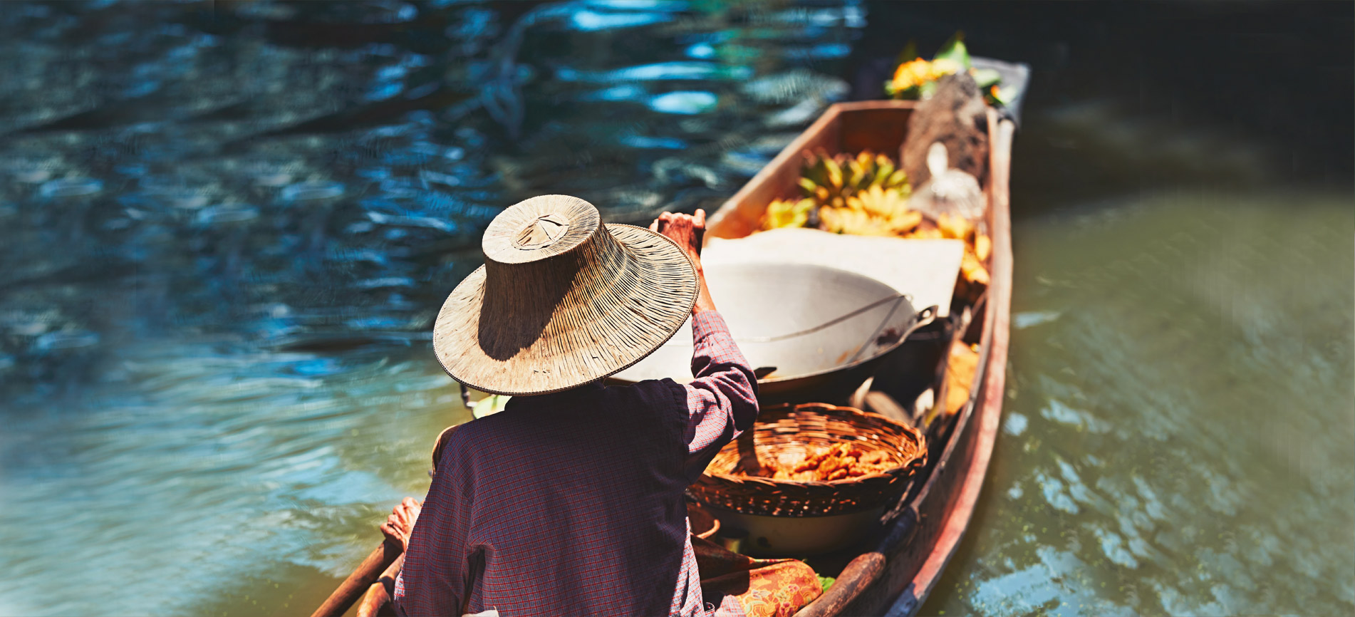 Floating market in Bangkok