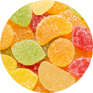sugar coated jelly candy
