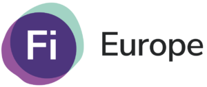 Logo with "Fi" in a white font inside overlapping purple, teal, and lavender circles, adding a flavour of vibrancy next to the word "Europe" in black text on a white background.